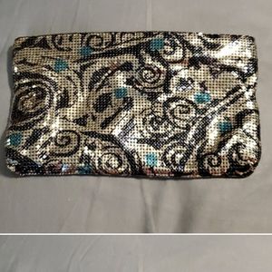 Whiting and Davis art deco clutch